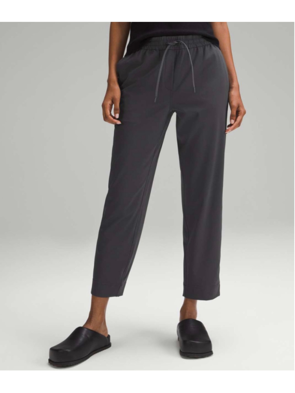 Lululemon Pants Womens XL Tapered Leg Mid Rise Luxtreme Grey Pockets Stretch NEW